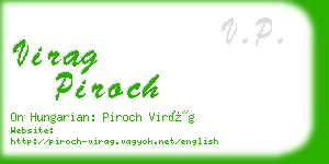 virag piroch business card